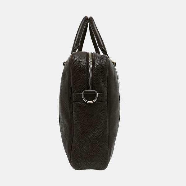 Calfskin Top Handle Bag Brown