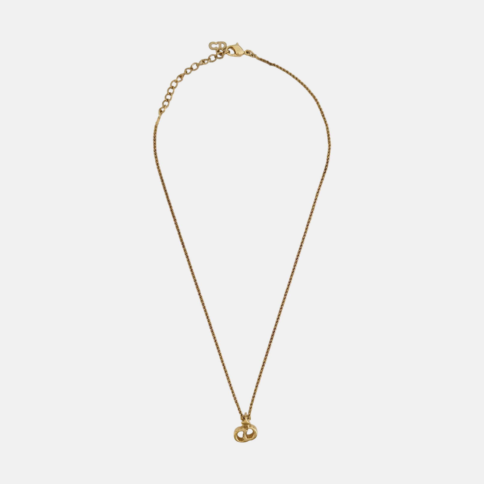 Petit CD Metal Gold Necklace