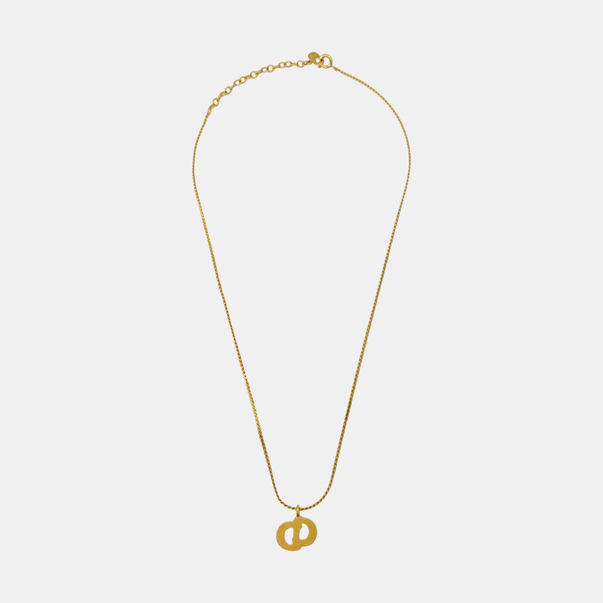 Petit CD Metal Gold Necklace
