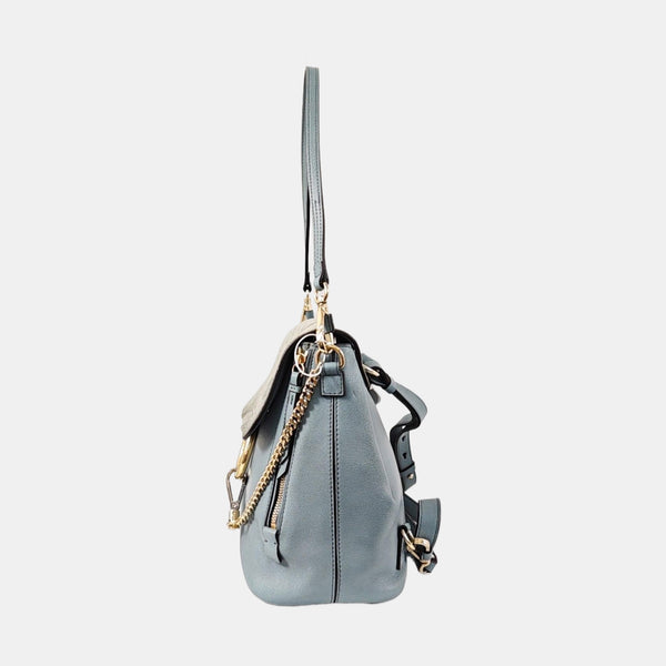 Faye Small Calfskin Blue