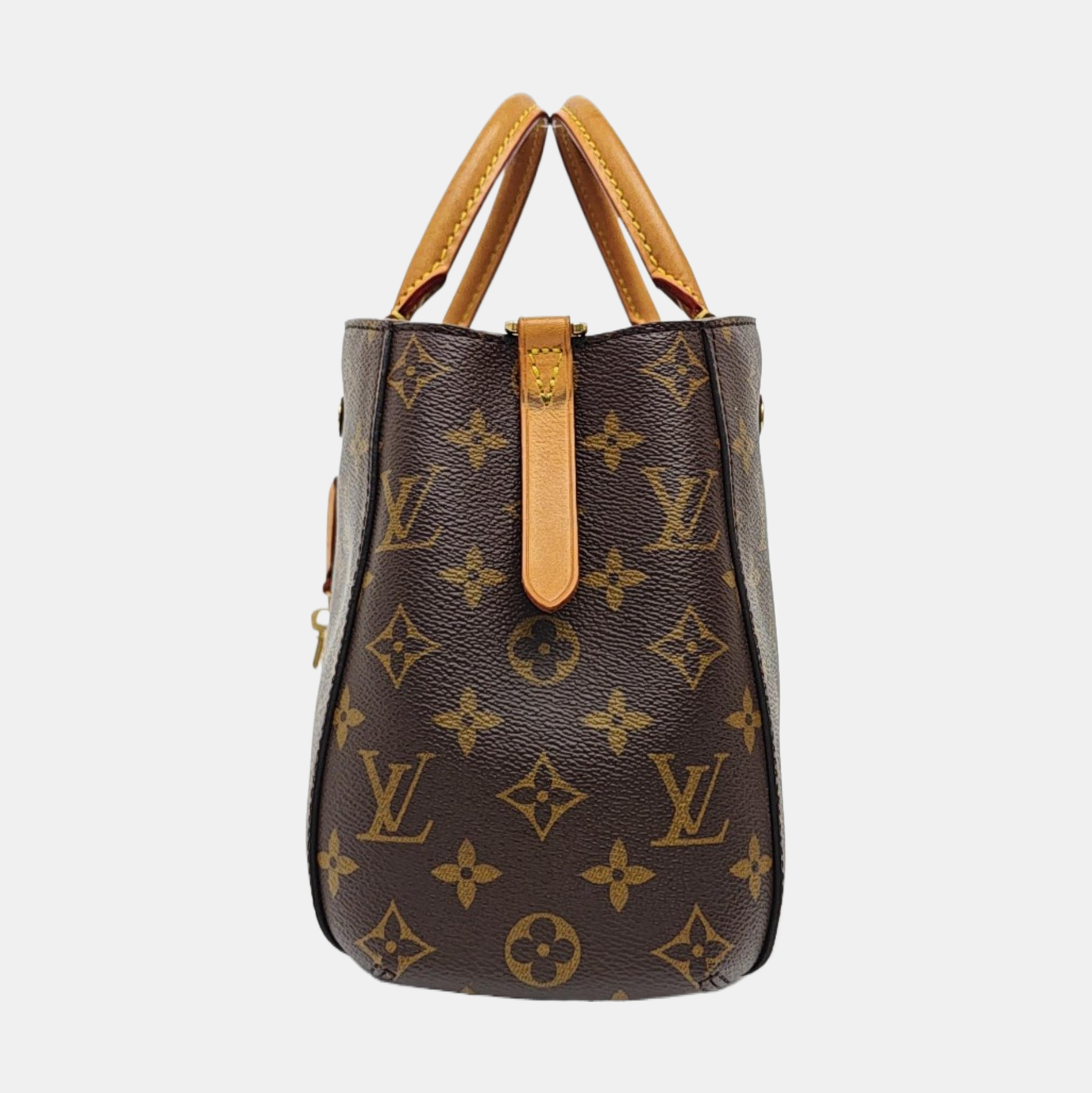 MONTAIGNE Monogram Coated Canvas Brown