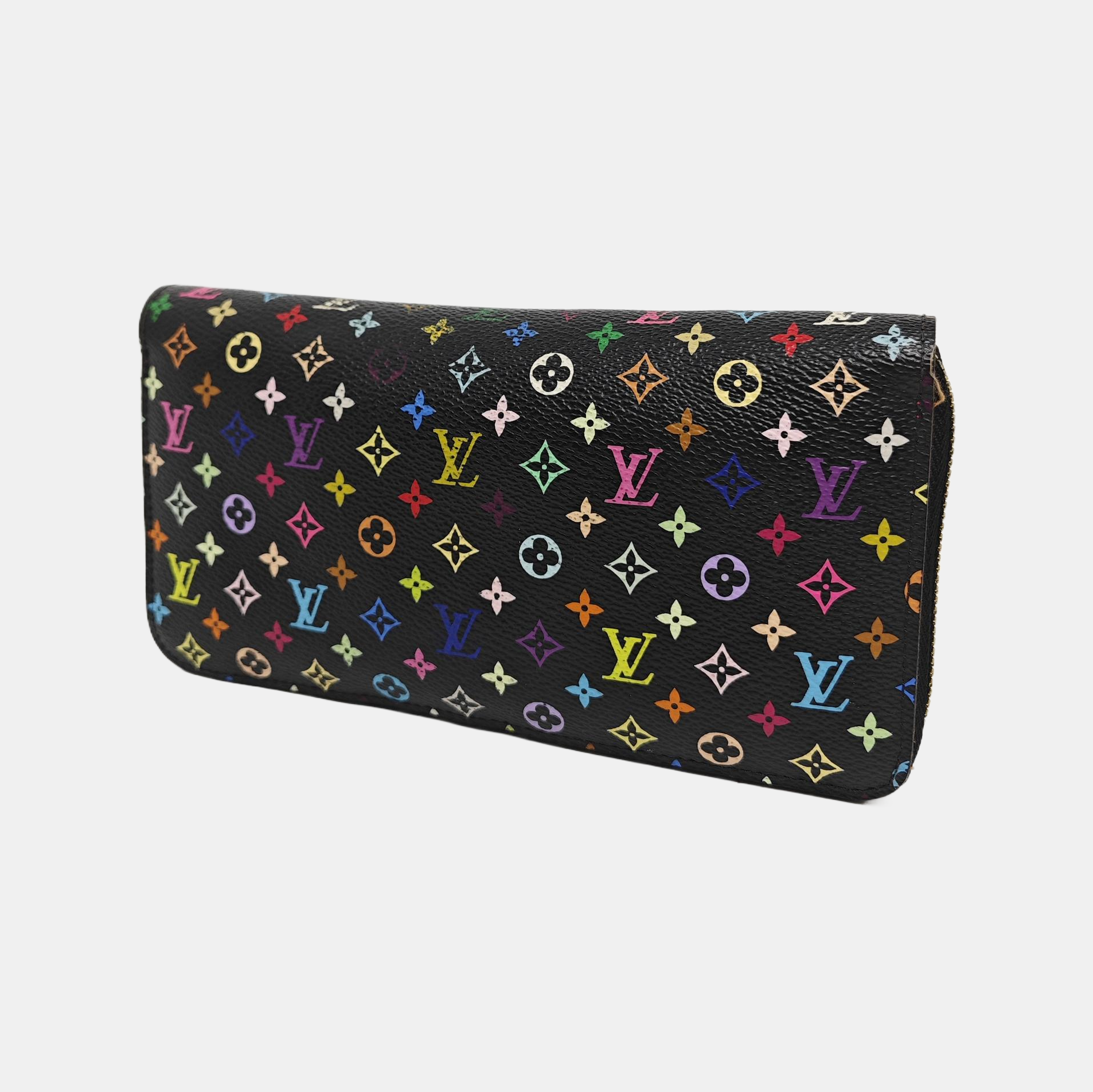 LV × TM ZIPPY Monogram Coated Canvas Black Wallet