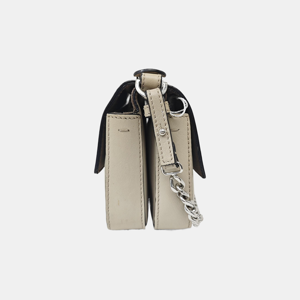 Calfskin Shoulder Bag Gray