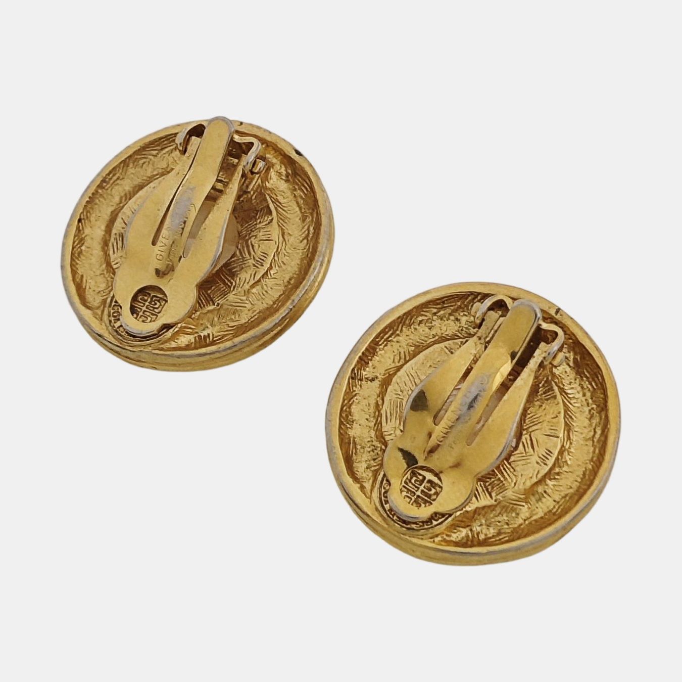 Metal White Clip On Earrings