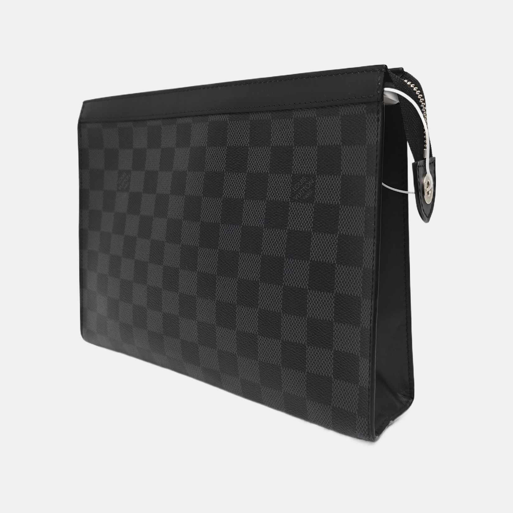 Pochette Voyag MM Damier Graphite Coated Canvas Gray