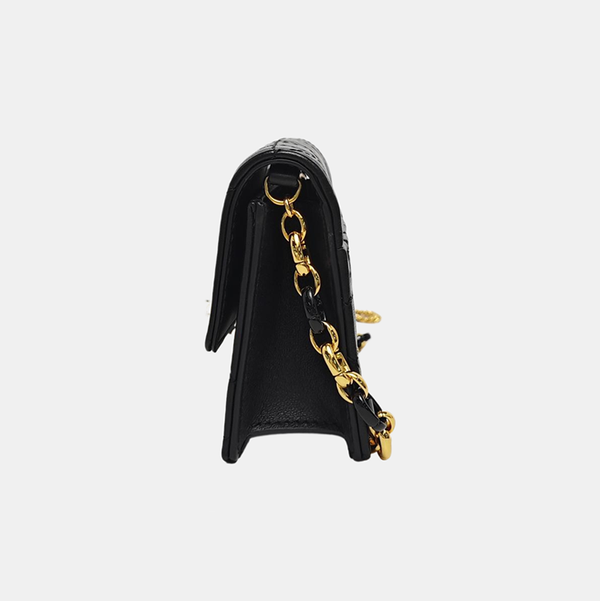 Miss Caro Quilted Lambskin Black