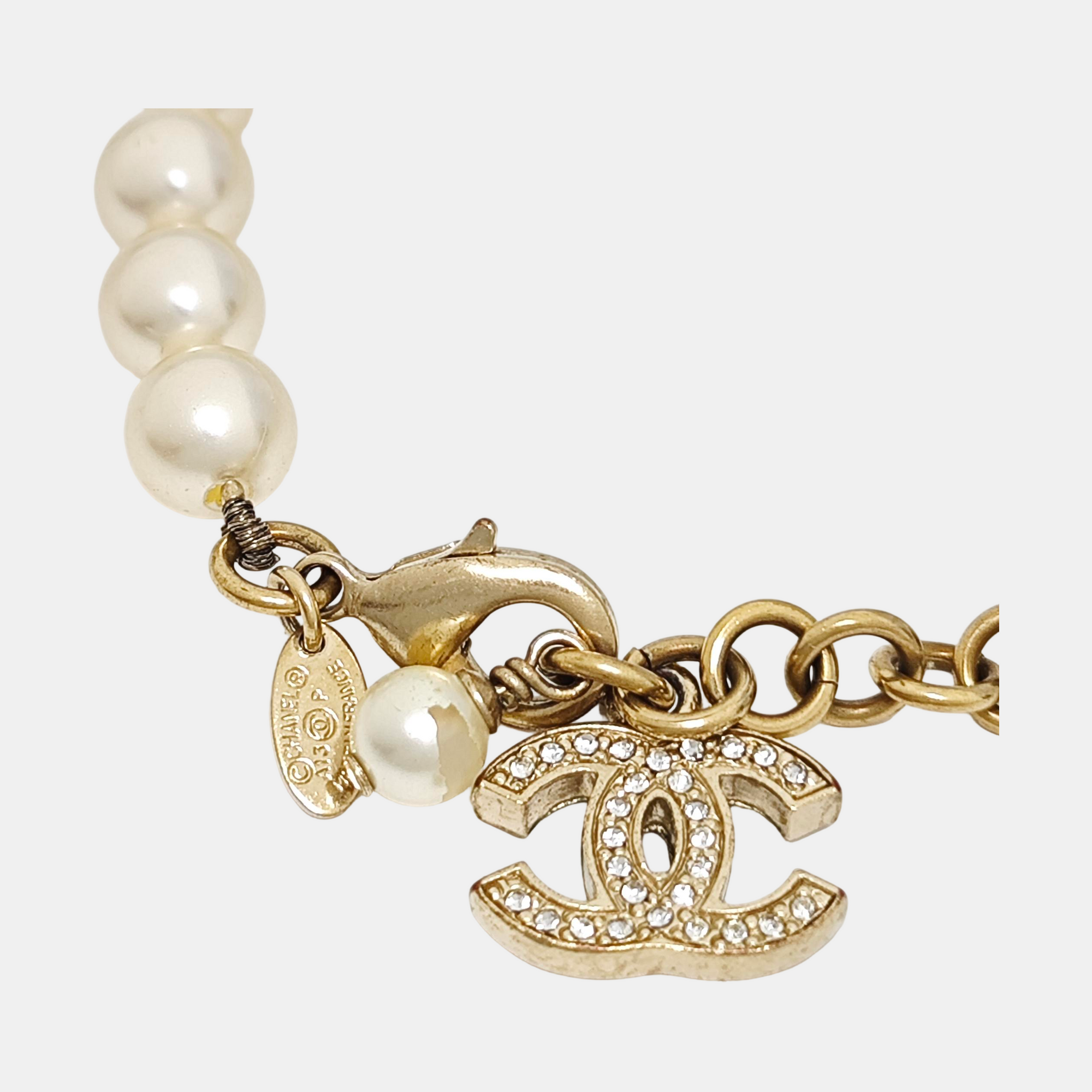 Faux Pearl White Bracelet