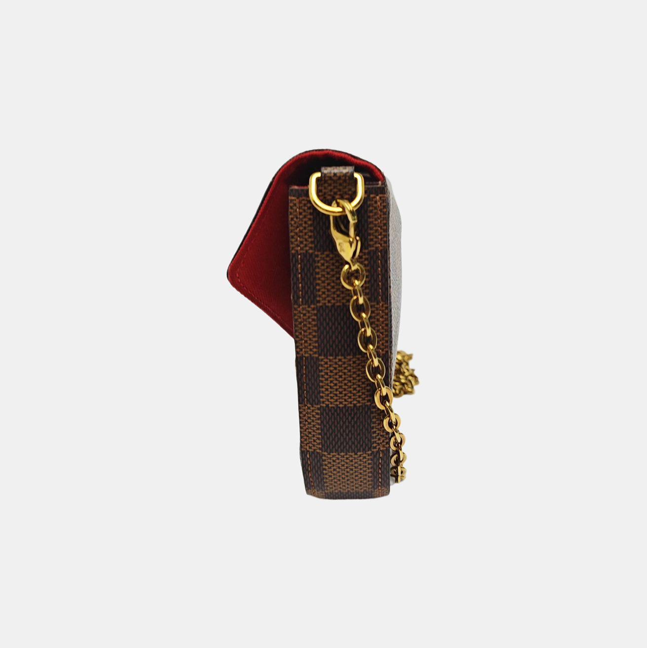 FÉLICIE Damier Ebene Coated Canvas Brown