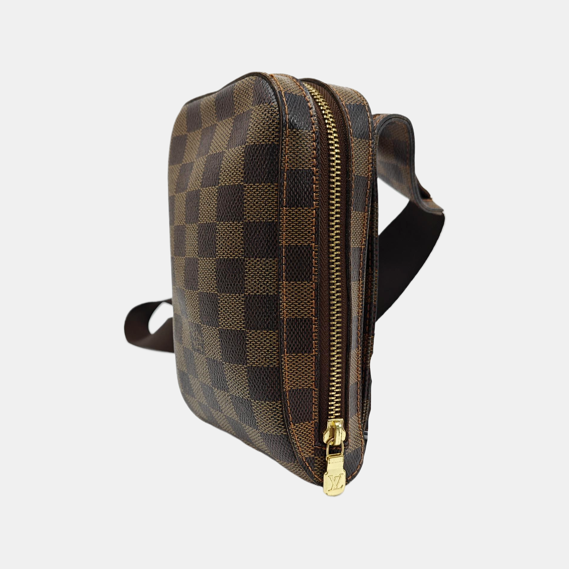 GÉRONIMOS Damier Ebene Coated Canvas Brown