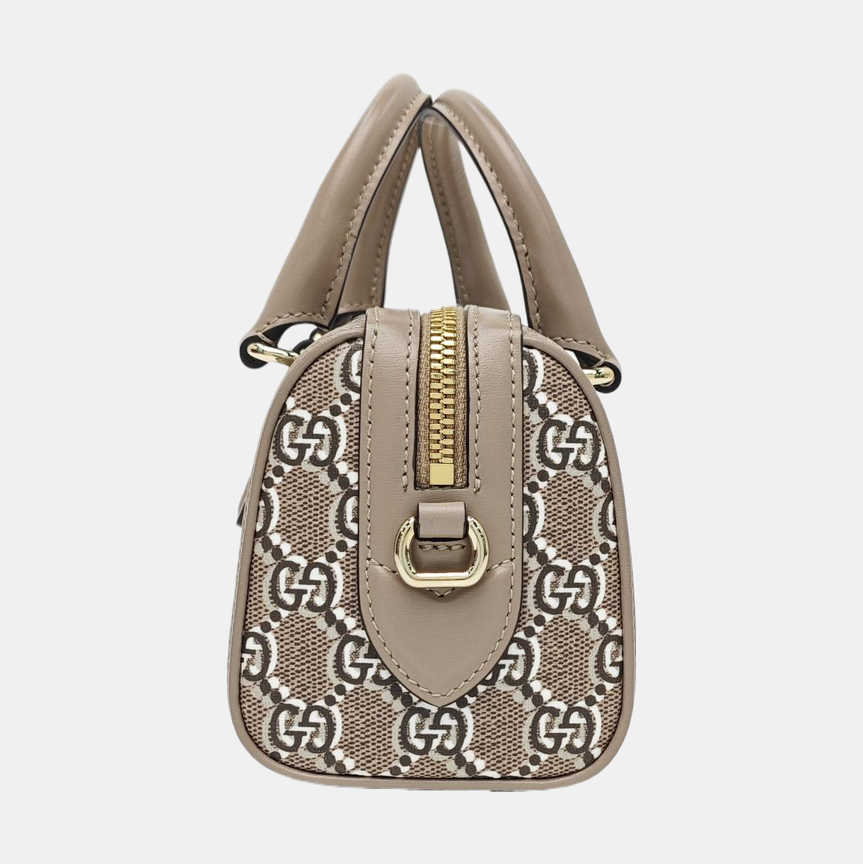Monogram Coated Canvas Shoulder Bag Super Mini Gray