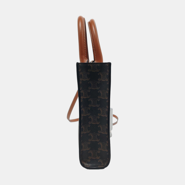 CABAS CELINE Mini Coated Canvas Brown