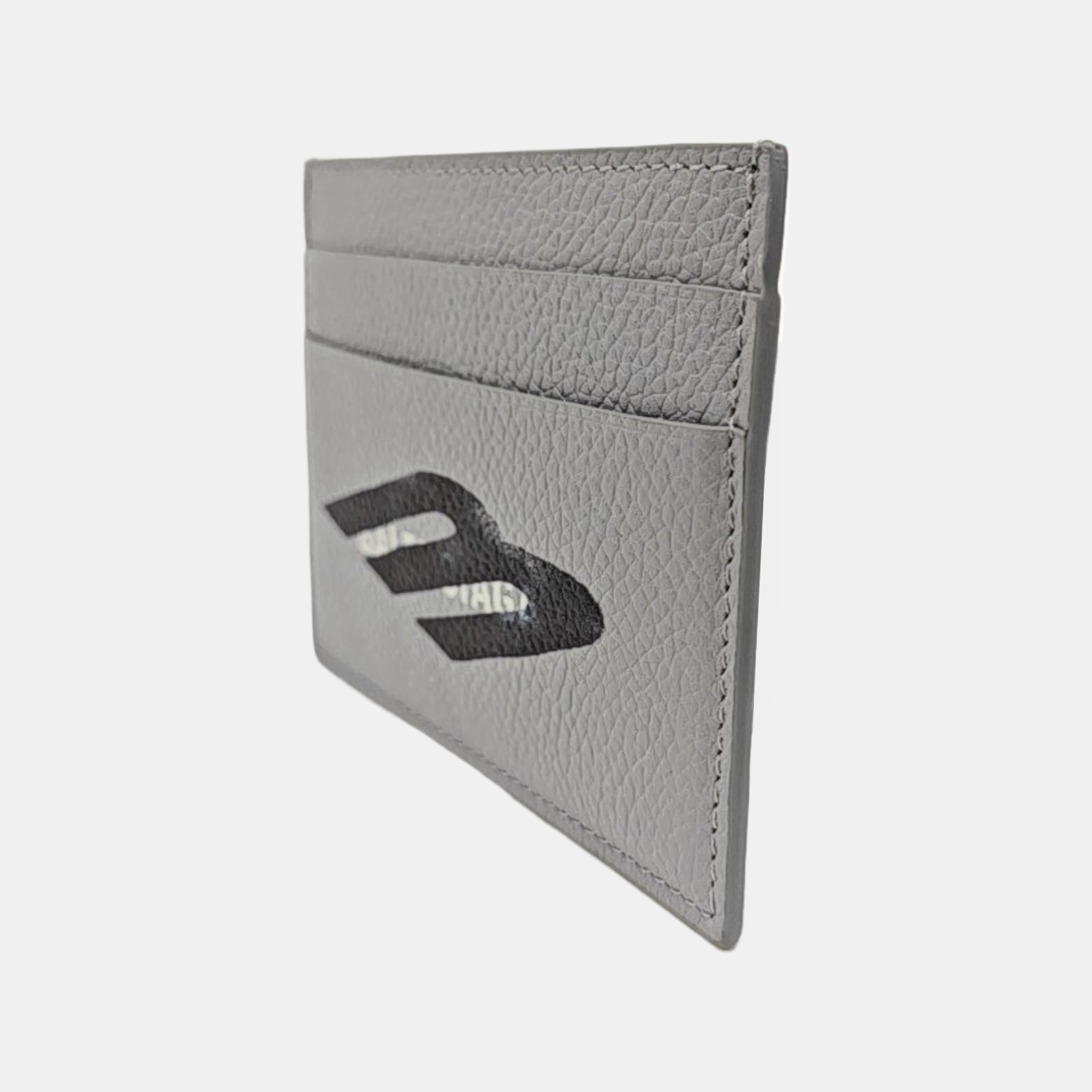 Cash Calfskin Gray Card Holder