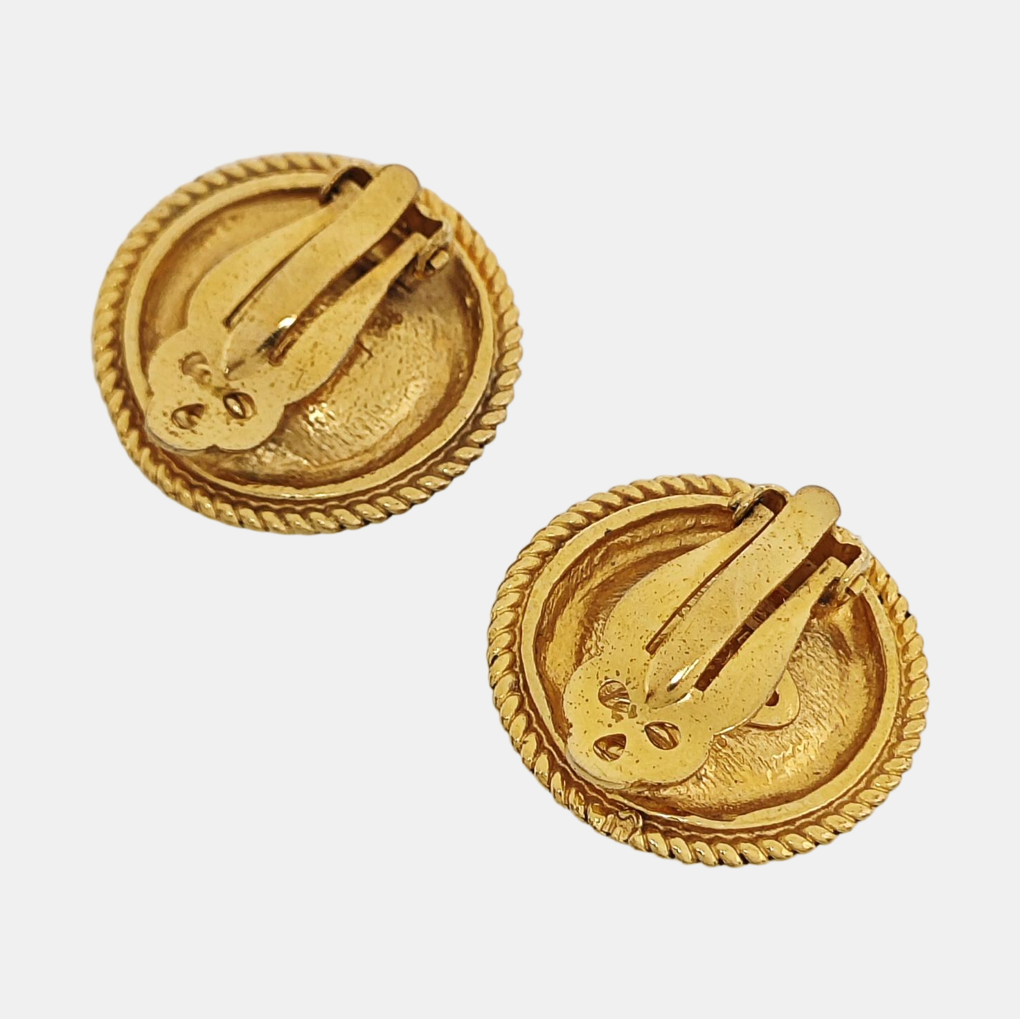 Metal White Clip On Earrings