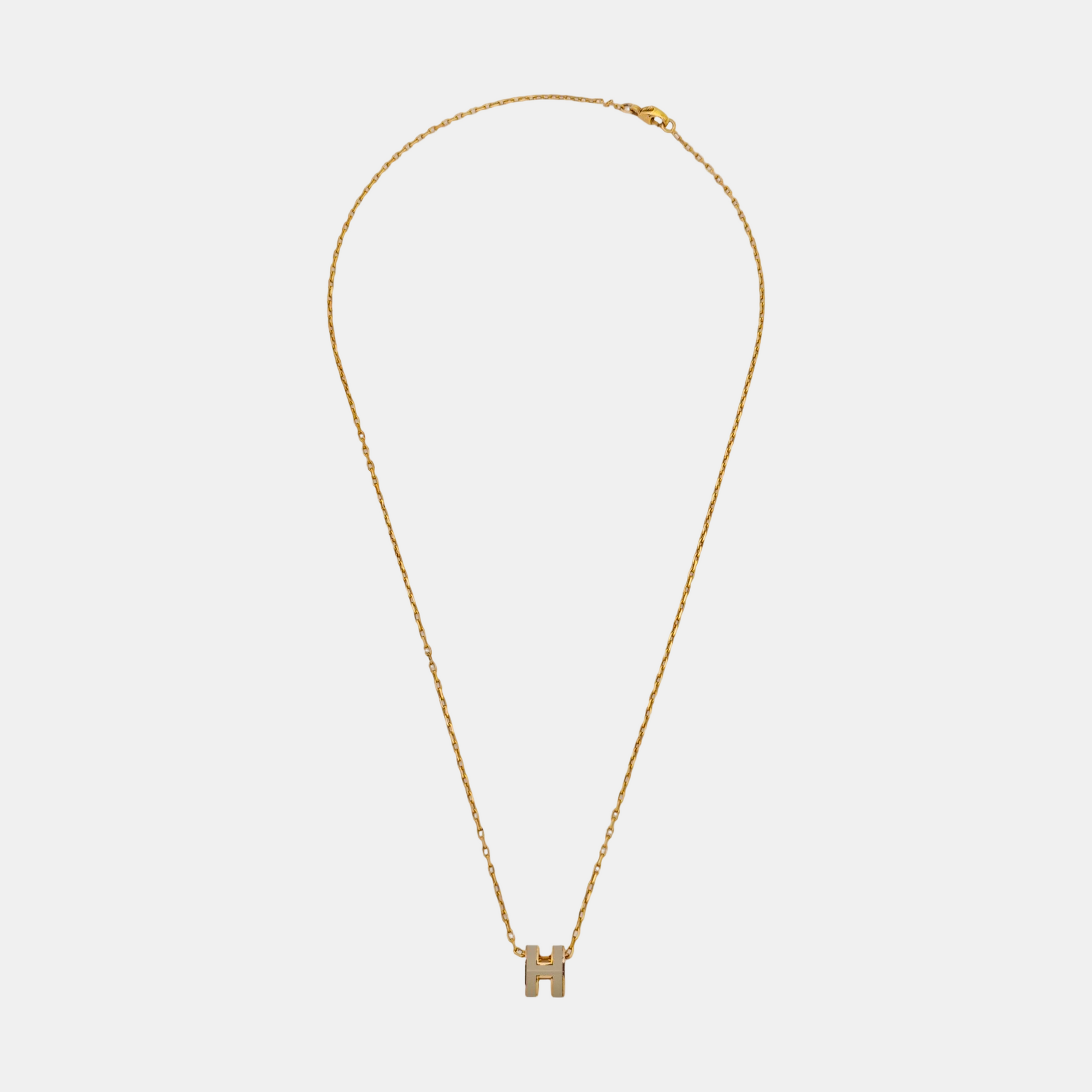 Pop H Metal Rose Gold Necklace