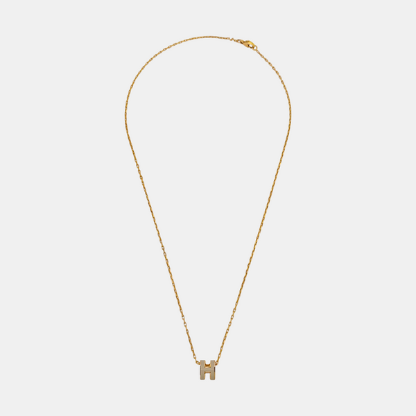 Pop H Metal Rose Gold Necklace