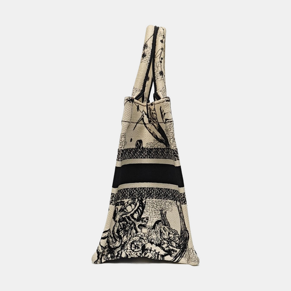 Book Tote Small Canvas White