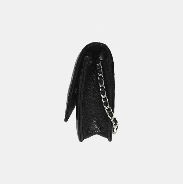 WOC Quilted Grained Calfskin Black