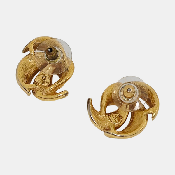 Metal Gold Stud Earrings