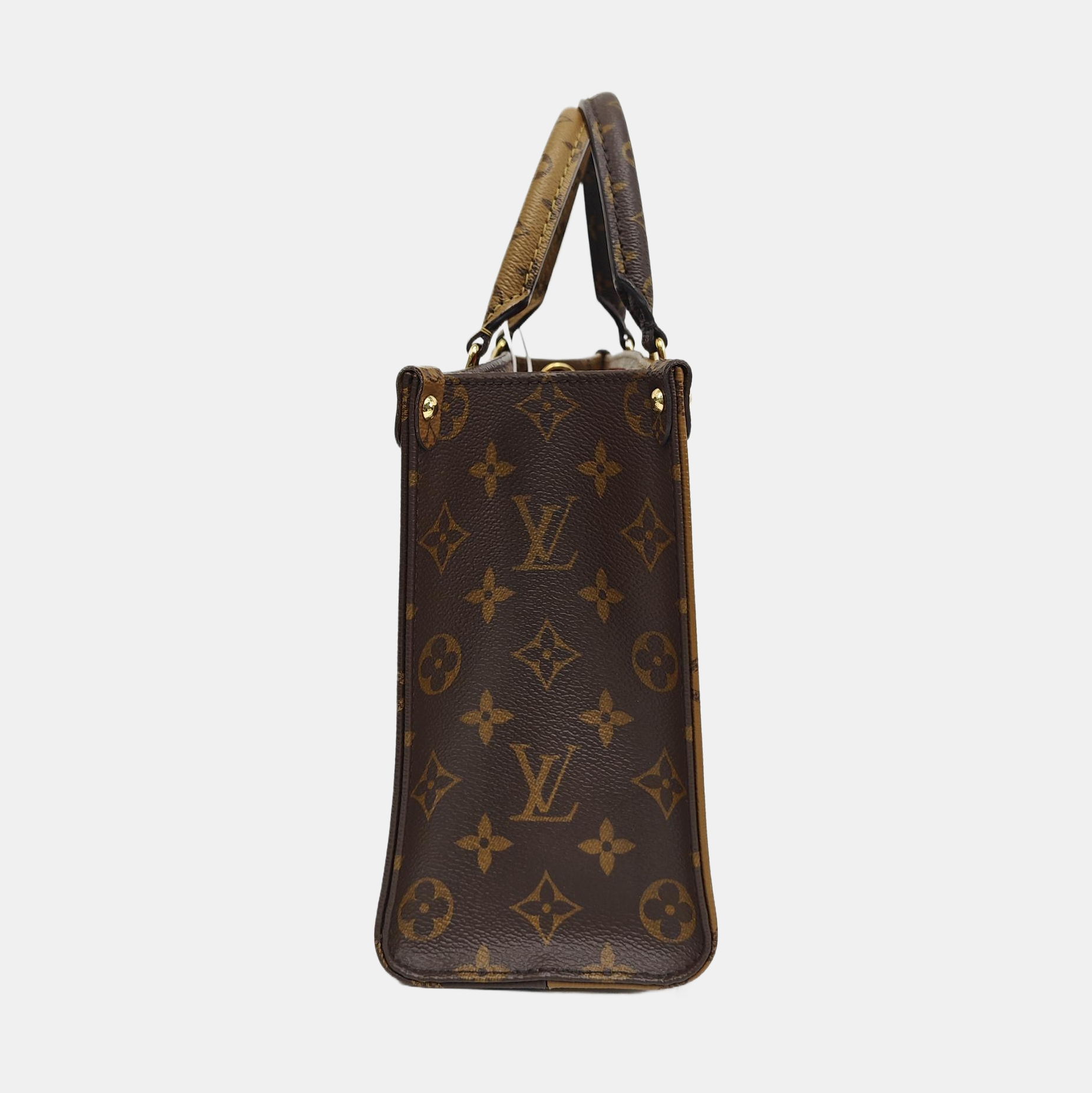 ONTHEGO PM Monogram Coated Canvas Brown