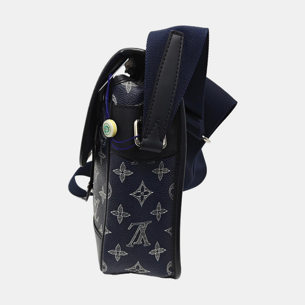 CHAPMAN SAVANE BB Monogram Coated Canvas Blue