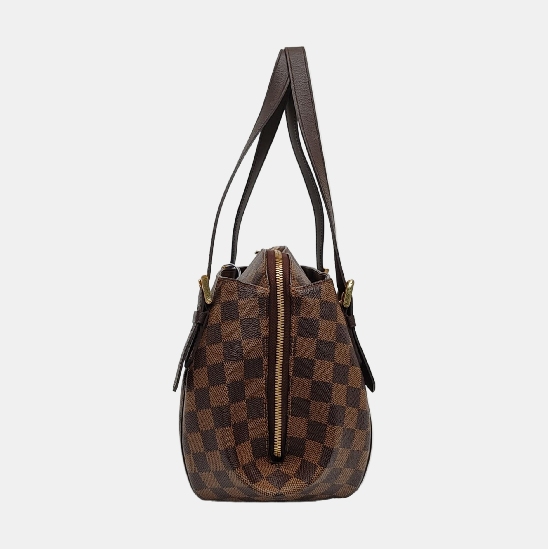 RIVINGTON Damier Ebene Coated Canvas Brown