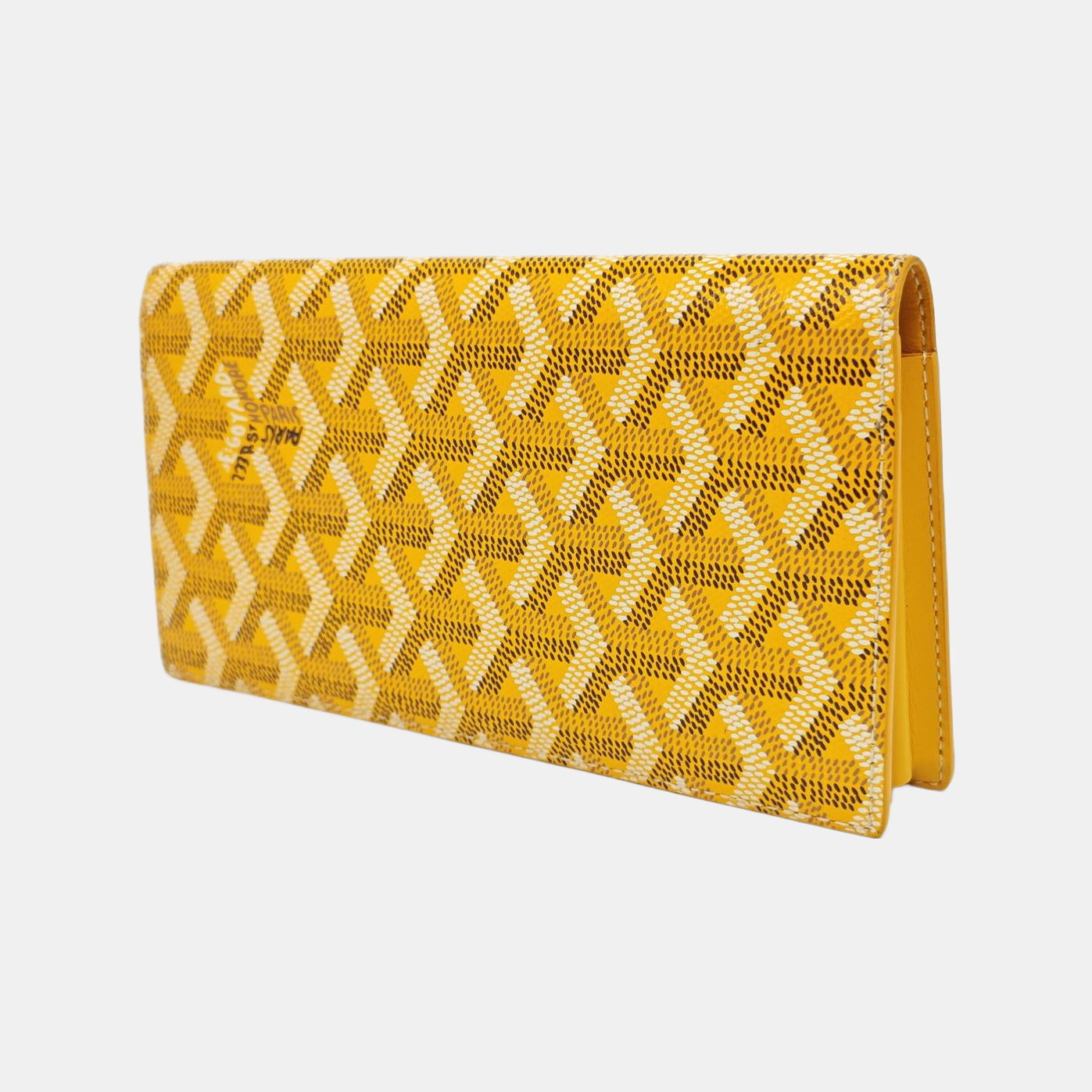 Coated Canvas Wallet Yellow