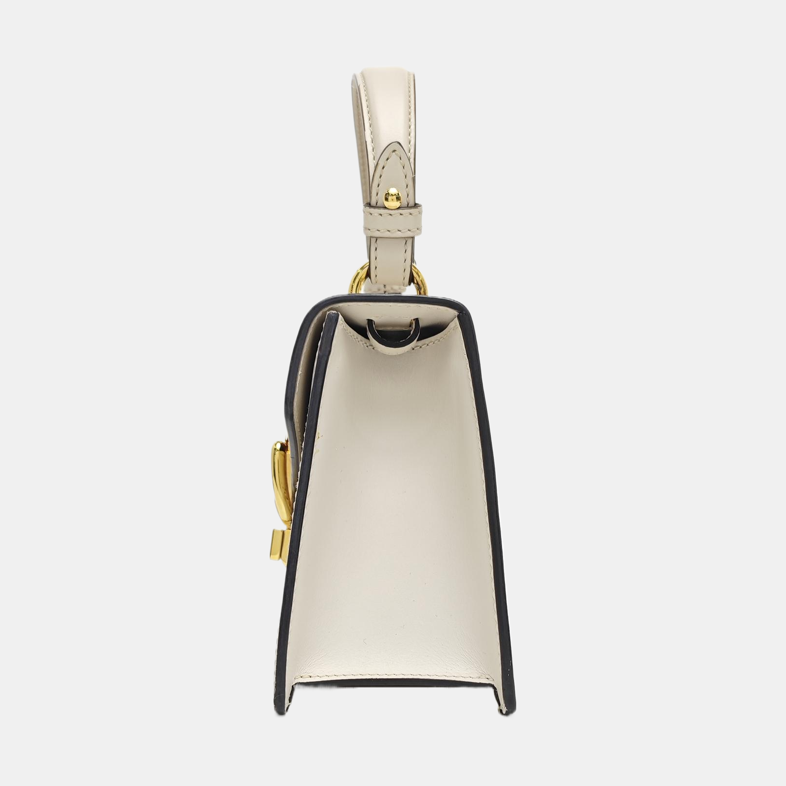 Sylvie Mini Calfskin White