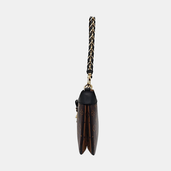 TWINNY Monogram Coated Canvas Brown