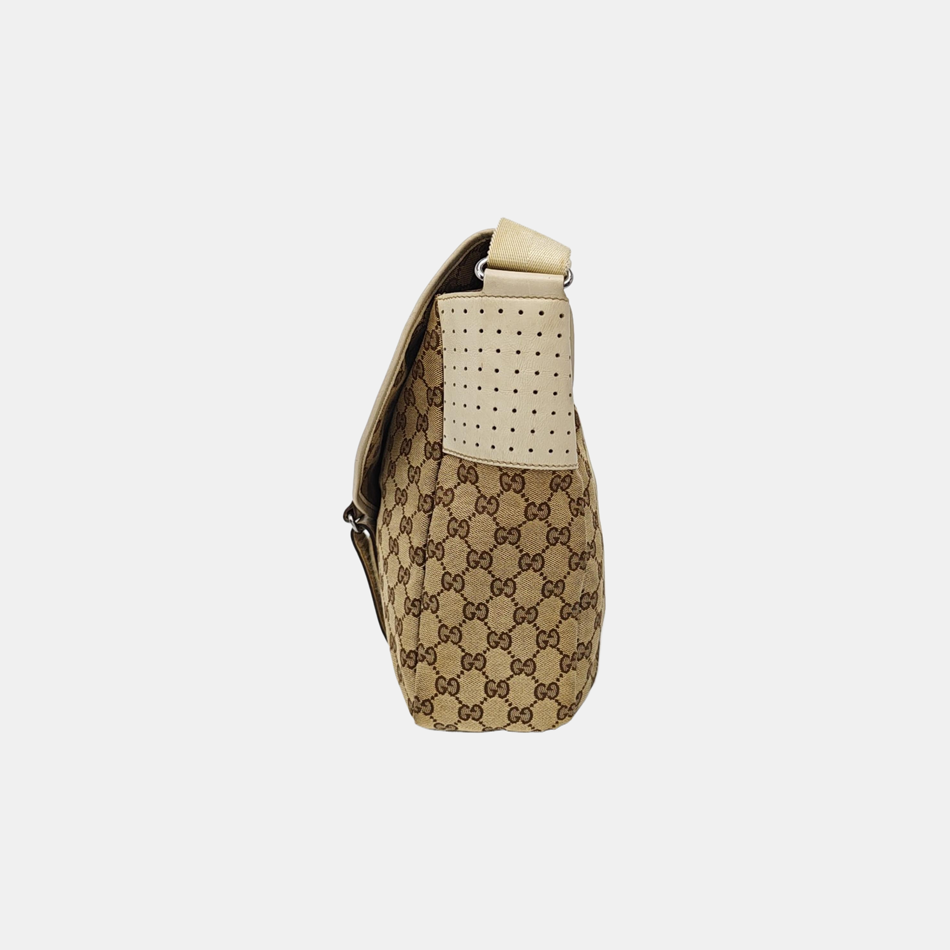 Monogram Canvas Crossbody Bag Large Black