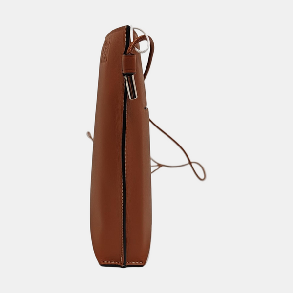 Calfskin Crossbody Bag Brown