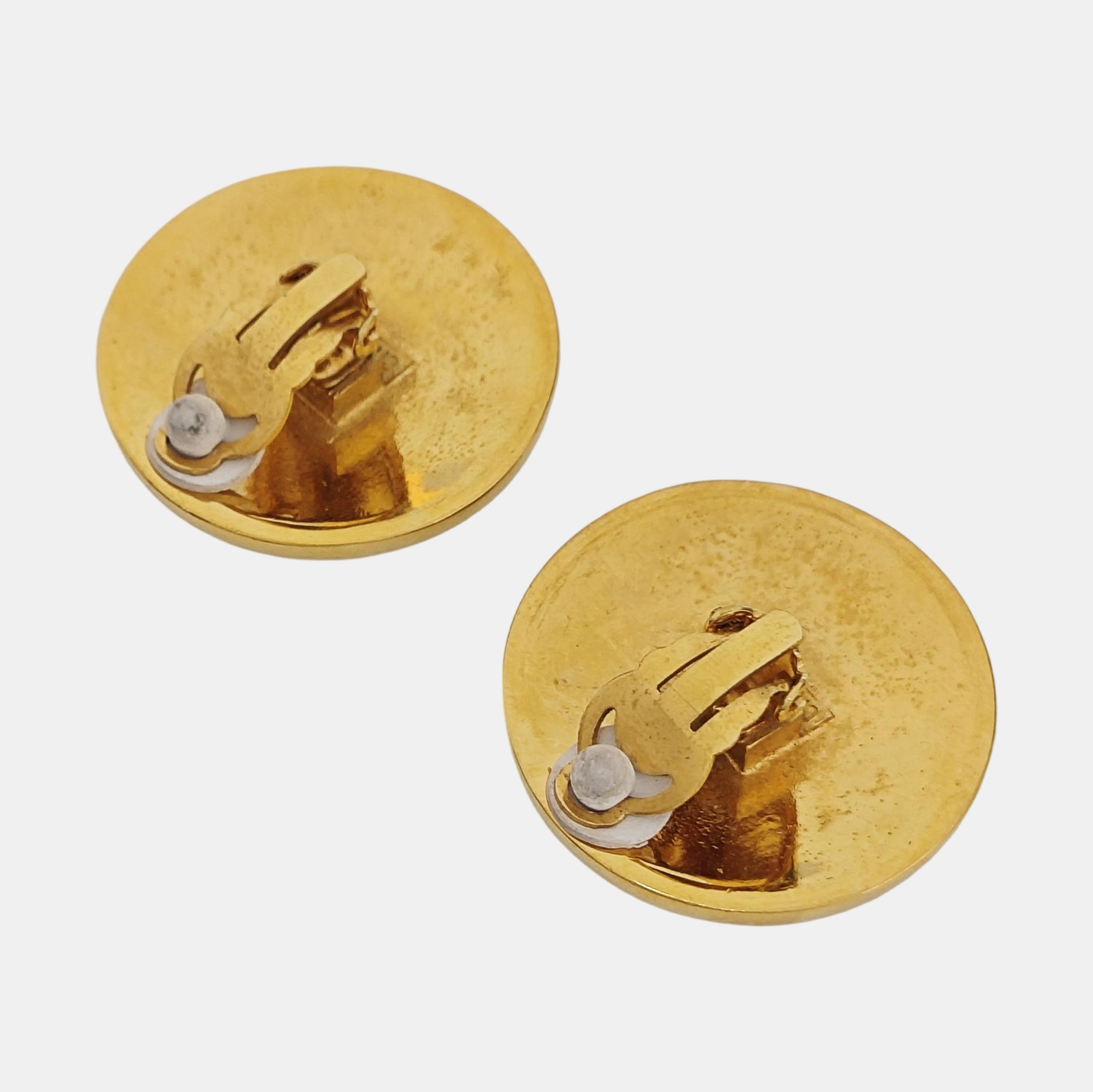 Metal Gold Clip On Earrings