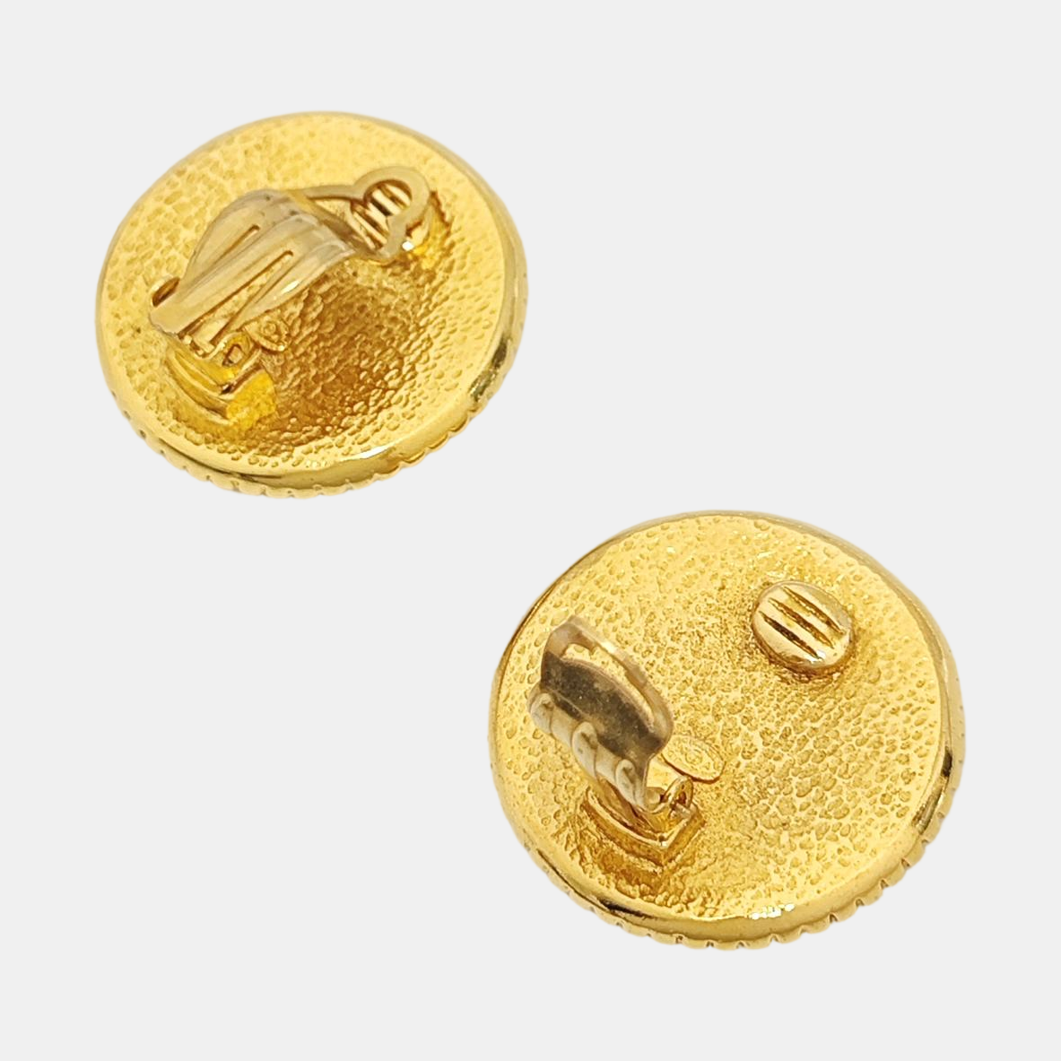 Metal Gold Clip On Earrings