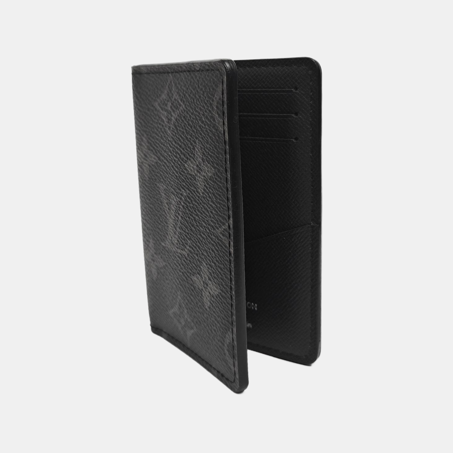 Monogram Coated Canvas Card Holder Mini Black
