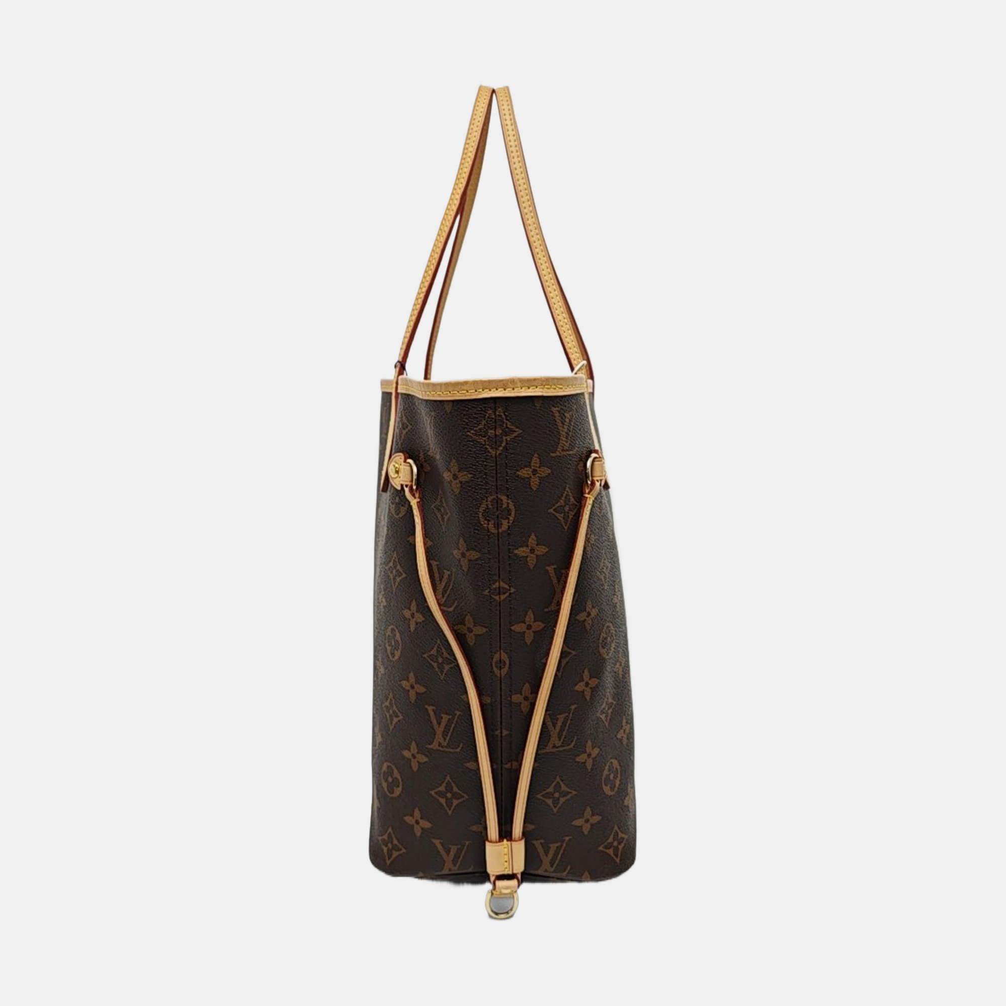NEVERFULL MM Monogram Coated Canvas Brown