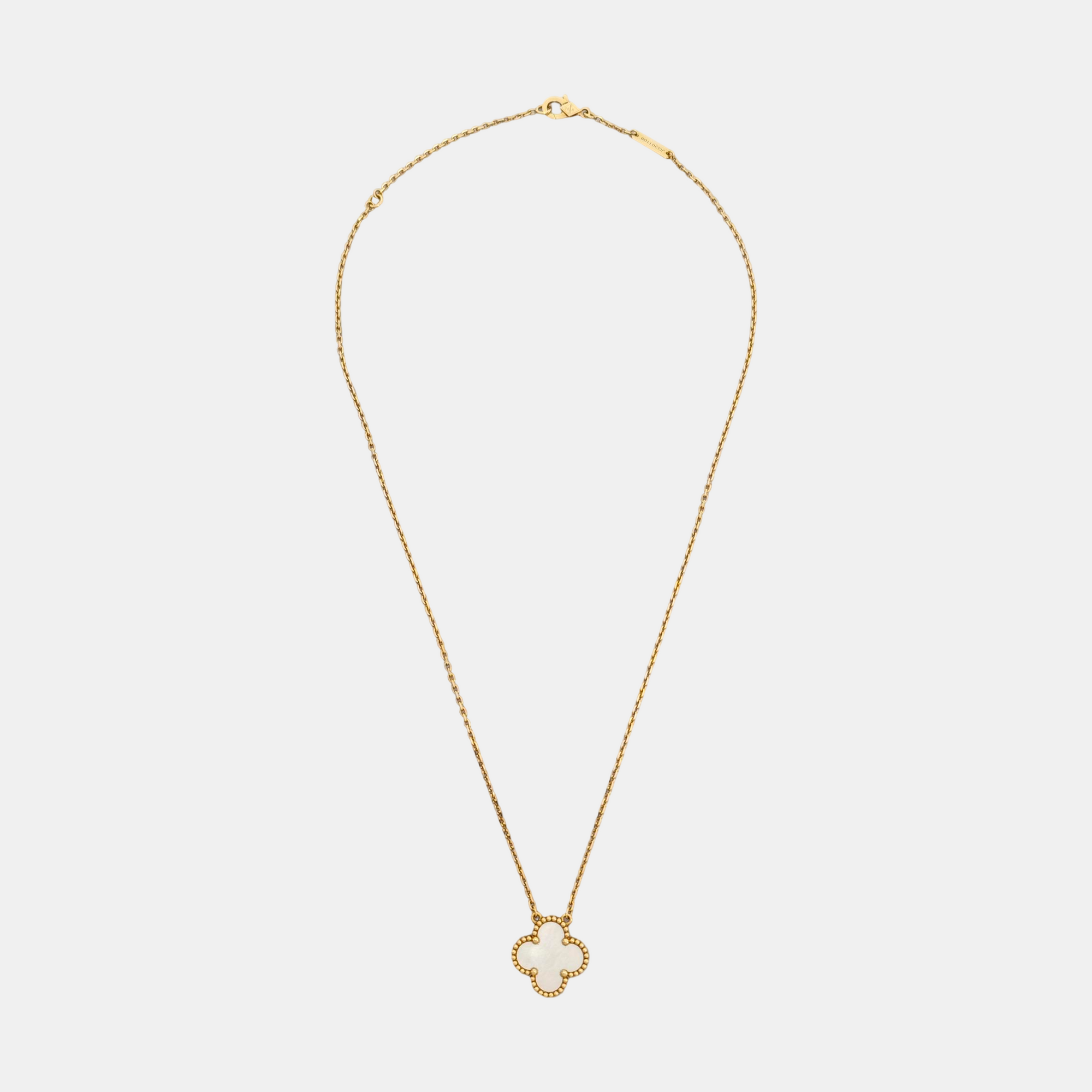 Vintage Alhambra 18k Gold Necklace