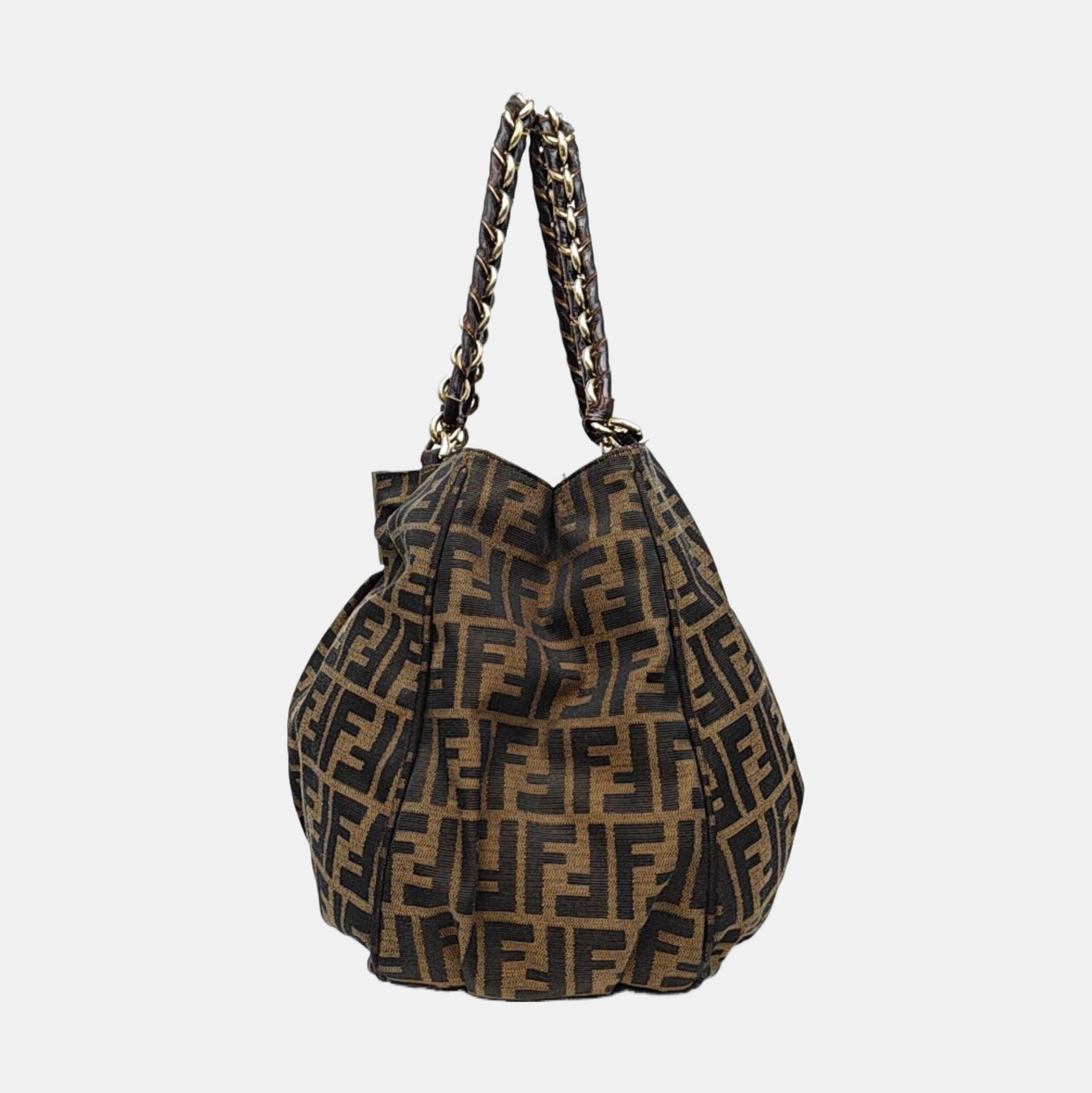 Canvas Shoulder Bag Brown
