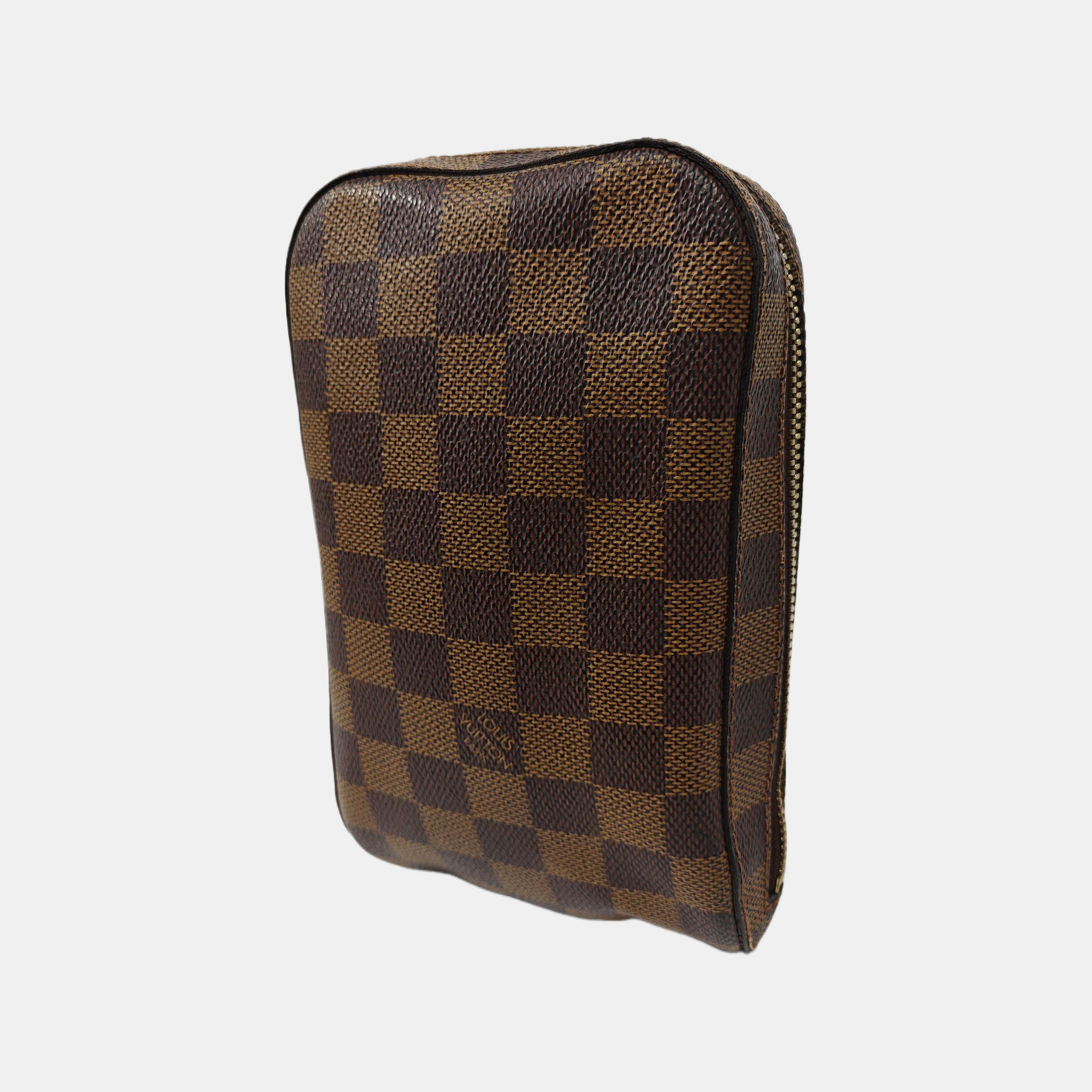 GÉRONIMOS Damier Ebene Coated Canvas Brown