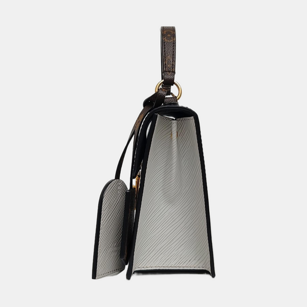 SPRING STREET Monogram Patent Leather Black