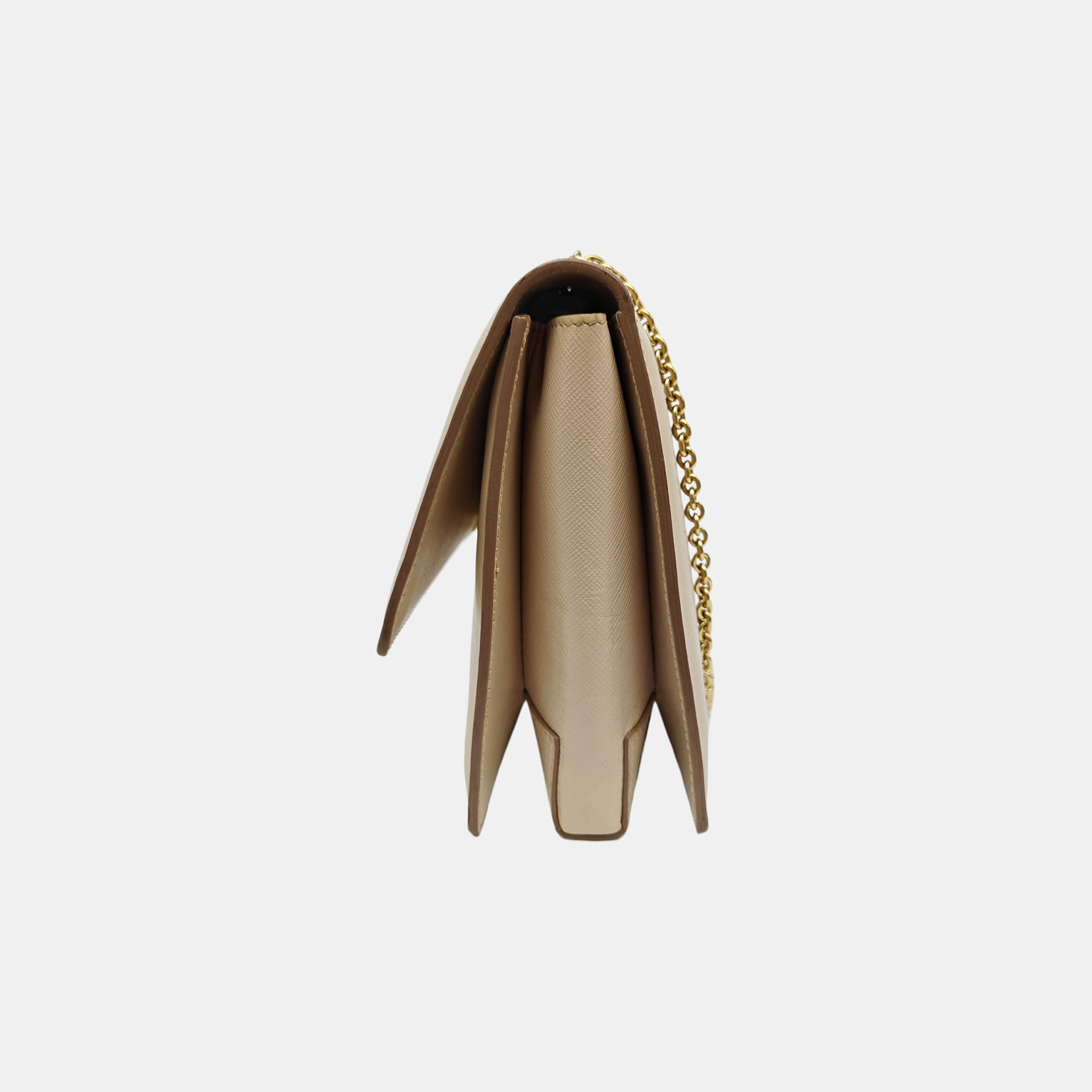 Calfskin Shoulder Bag Beige
