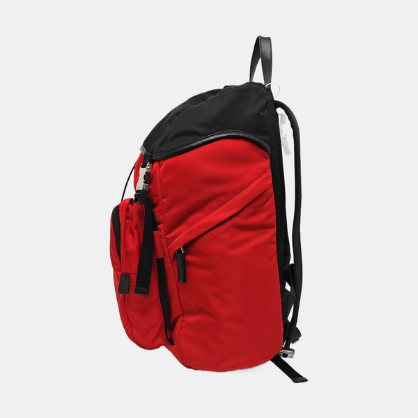 Nylon Backpack Red