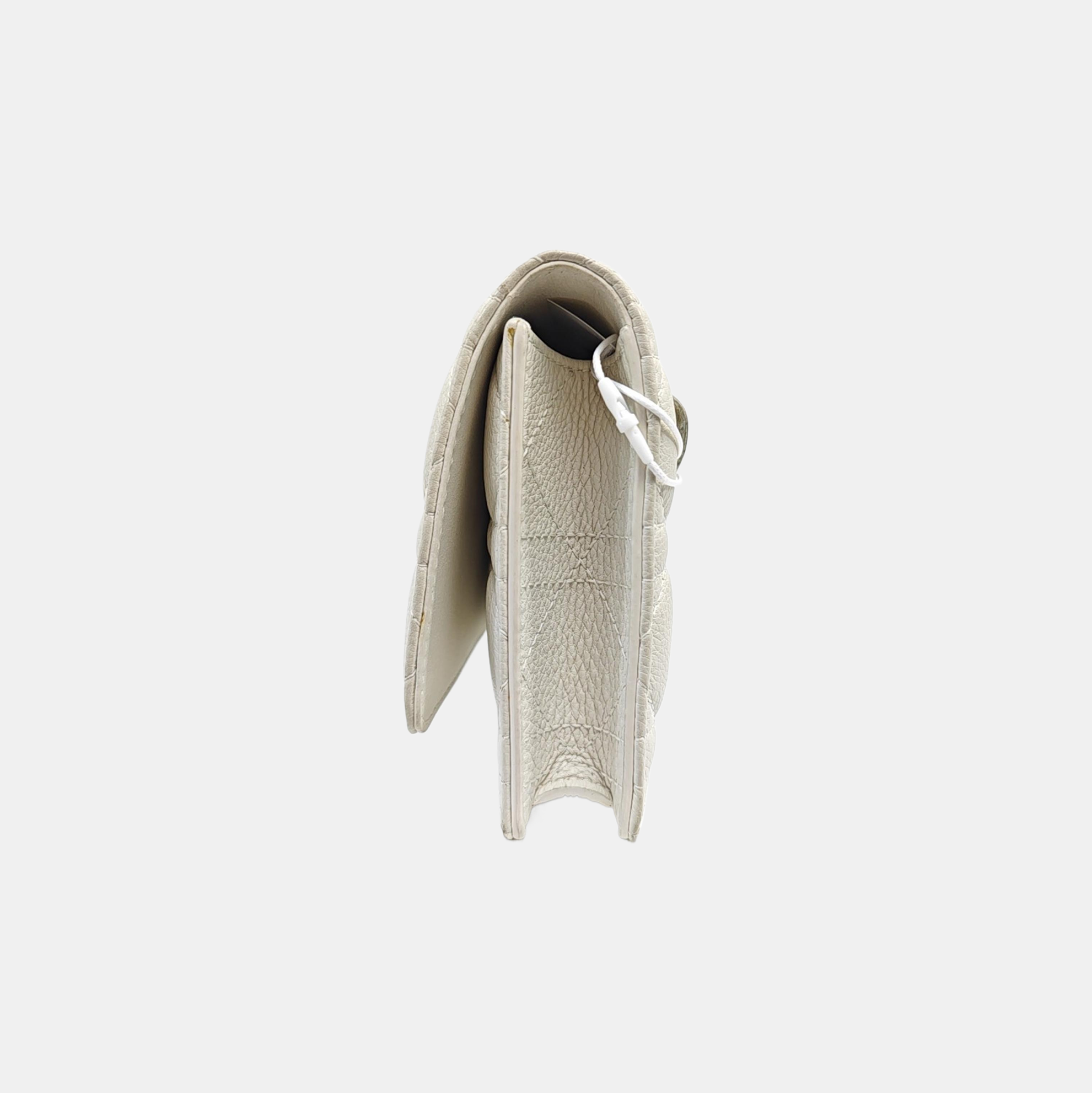Cannage Calfskin Belt Bag White