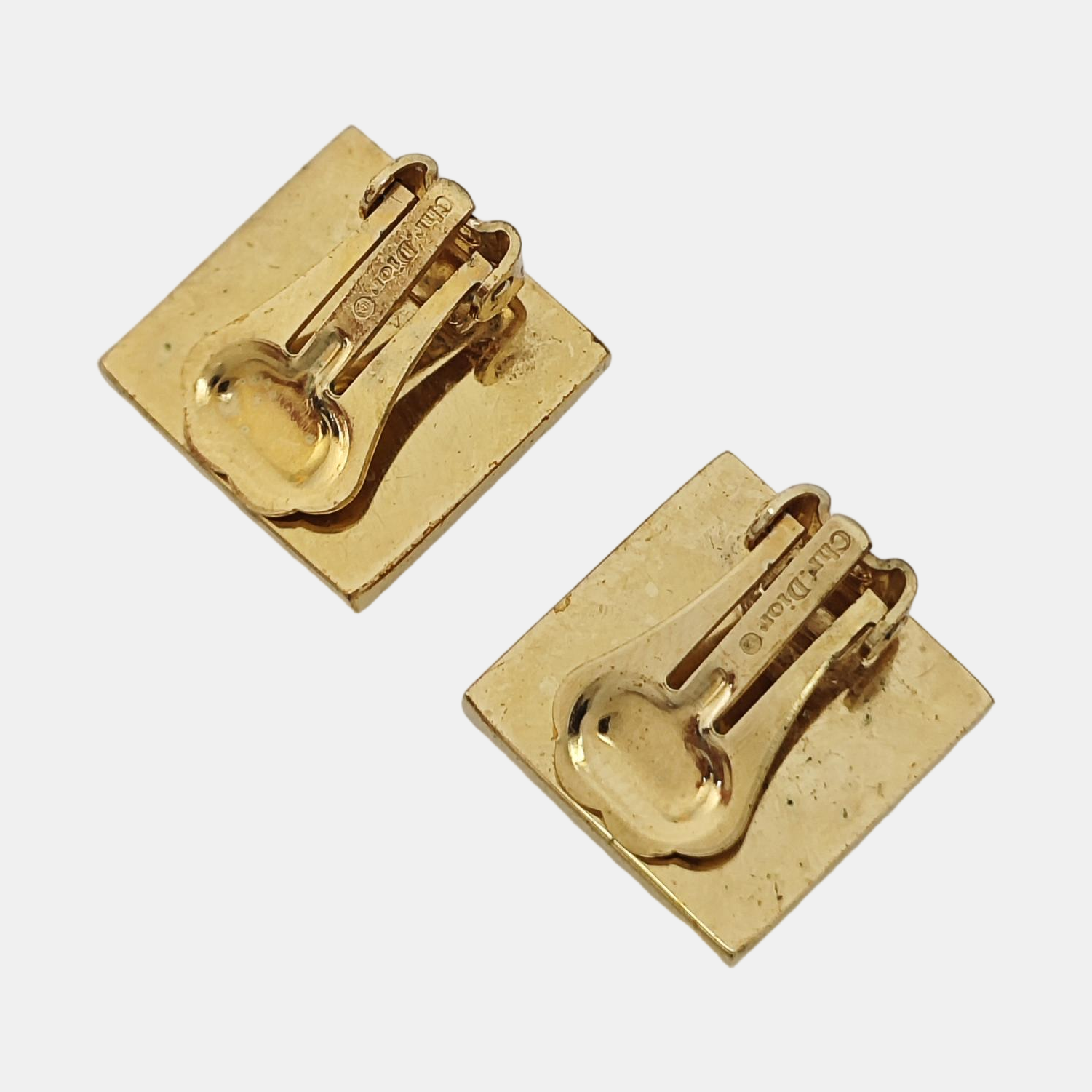 Metal Gold Clip On Earrings