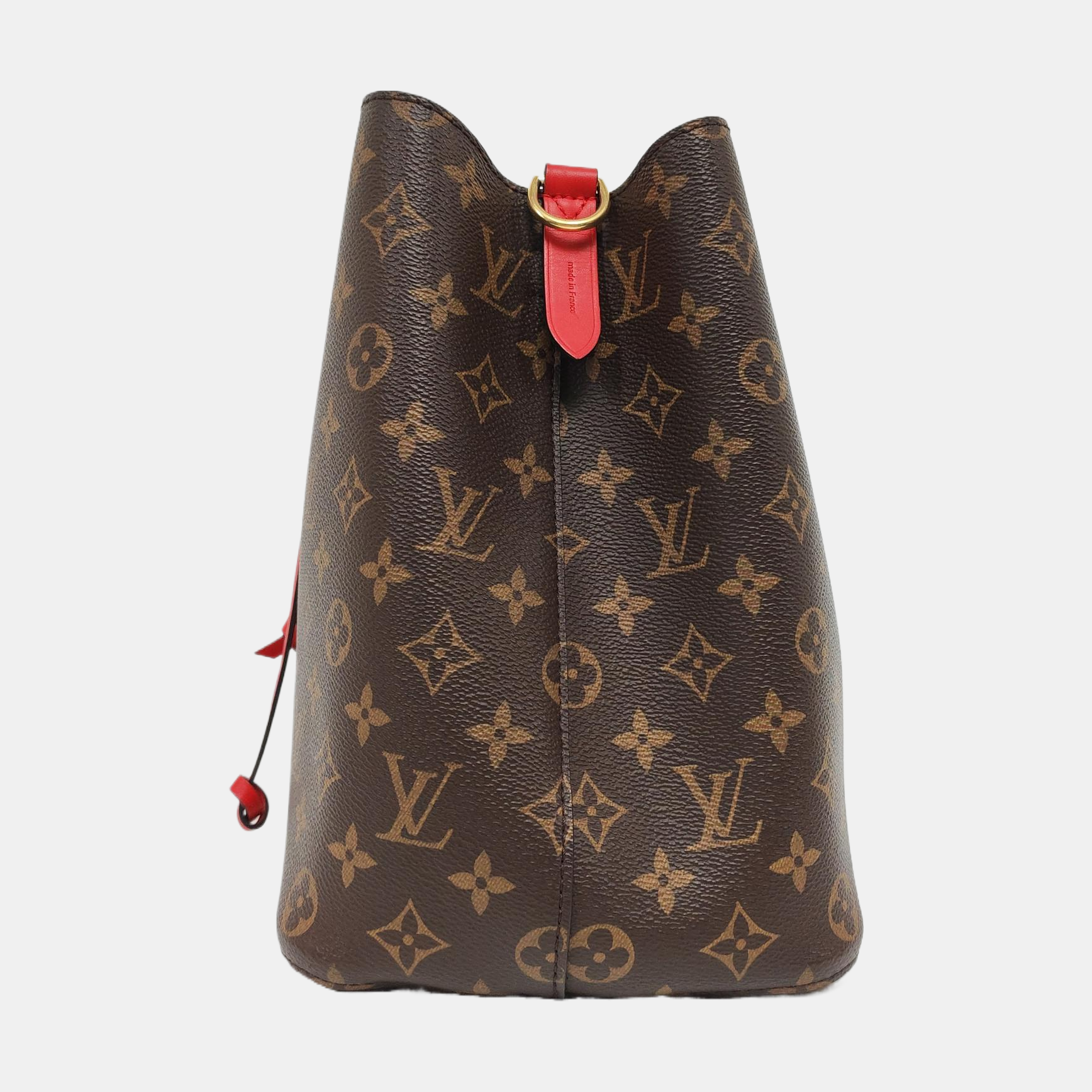 Authenticated pre-owned  NÉONOÉ MM Monogram Coated Canvas Brown - Bucket Bag at Looply