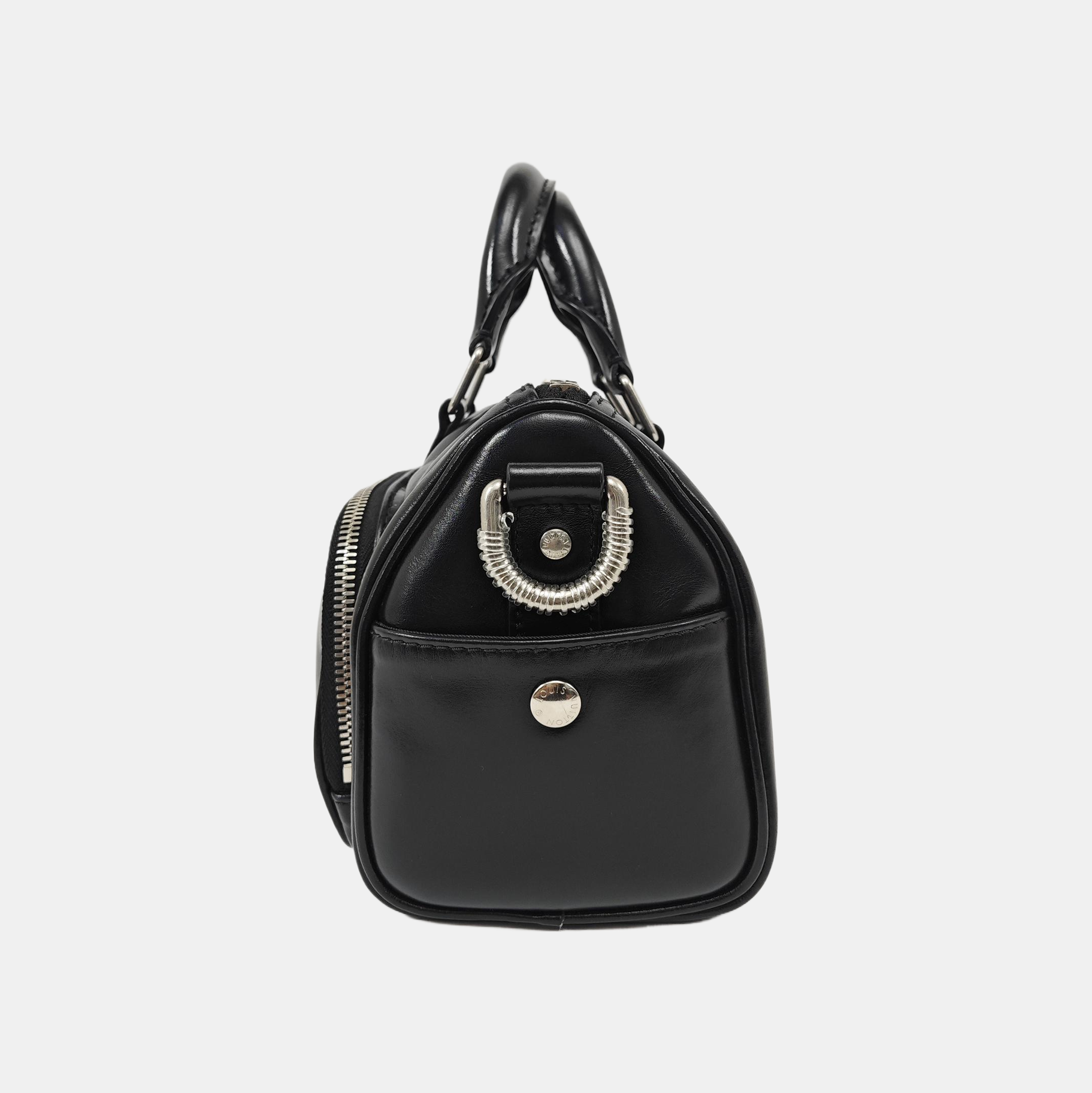 Calfskin Shoulder Bag 25 Black