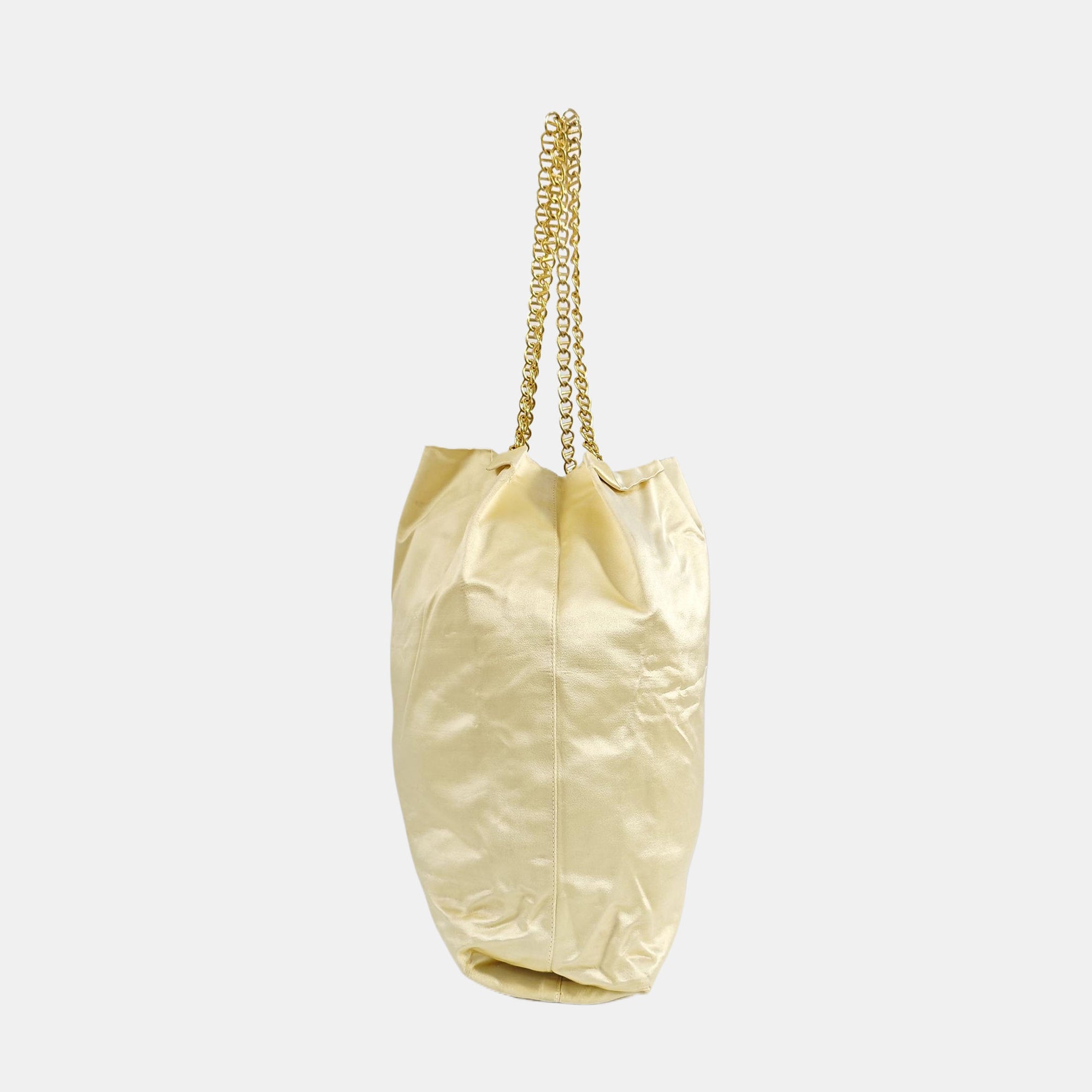 Nylon Bucket Bag Gold