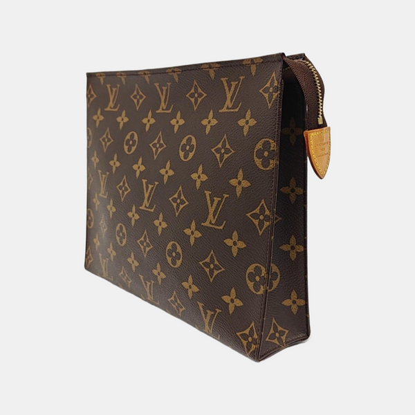 TOILET POCKET 26 Monogram Coated Canvas Brown