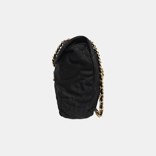 Nylon Quilted Nylon Black