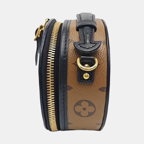 BOITE CHAPEAU Mini Monogram Coated Canvas Brown