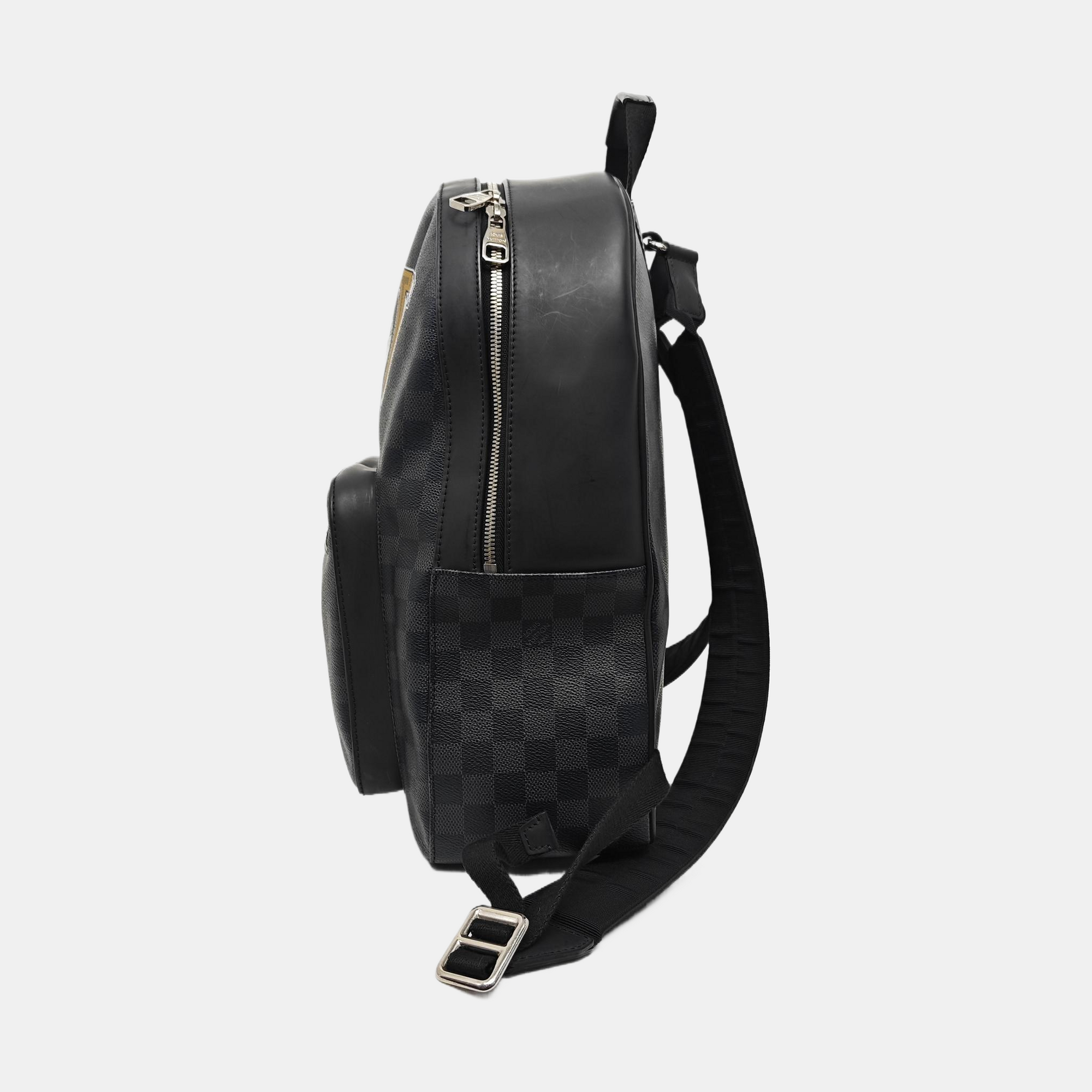 JOSH Damier Graphite Coated Canvas Gray