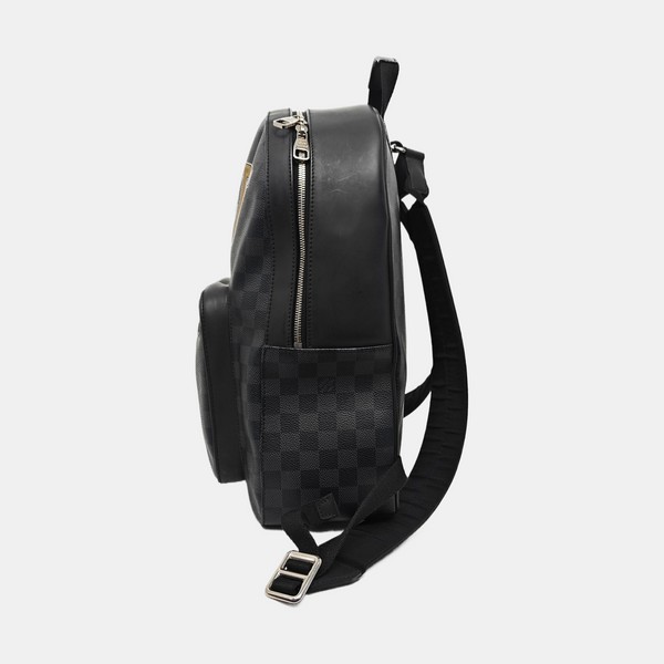 JOSH Damier Graphite Coated Canvas Gray